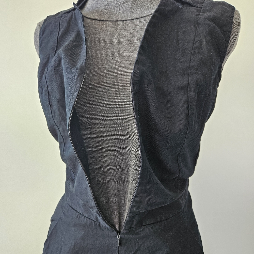 MM6 Maison Martin Margiela Black Sleeveless Zip Front Romper - Picture 8 of 15